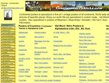 Tablet Screenshot of continentalposters.com